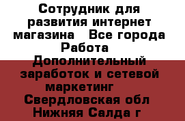 Сотрудник для развития интернет-магазина - Все города Работа » Дополнительный заработок и сетевой маркетинг   . Свердловская обл.,Нижняя Салда г.